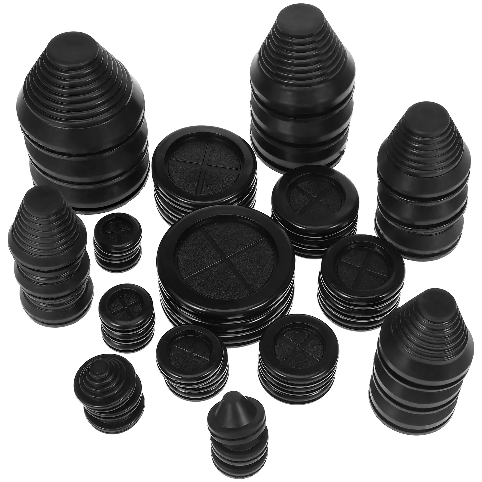 42Pcs Rubber Grommets Double-Sided Wire Protection Plugs Rubber Hole Plugs for Round Holes Electrical Cable Gasket Automotive
42Pcs Rubber Grommets Double-Sided Wire Protection Plugs Rubber Hole Plugs for Round Holes Electrical Cable Gasket Automotive