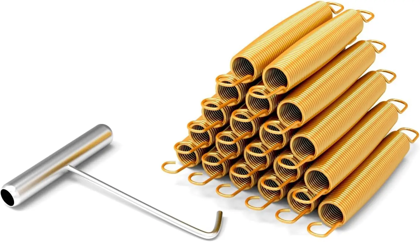 20-Pack Trampoline Springs 3.5-7" with T-Hooks, Rust-Proof, Durable Replacement
20-Pack Trampoline Springs 3.5-7" with T-Hooks, Rust-Proof, Durable Replacement
