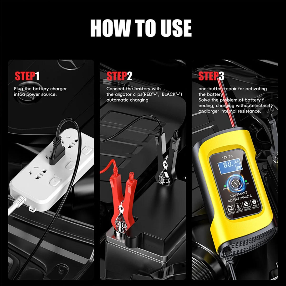 12V 8A Smart Auto Импульсное зарядное устройство для AGM Gel Автомобиль Мотоцикл Грузовик Свинцово-кислотное зарядное устройство Цифровой ЖК-дисплей G
12V 8A Smart Auto Импульсное зарядное устройство для AGM Gel Автомобиль Мотоцикл Грузовик Свинцово-кислотное зарядное устройство Цифровой ЖК-дисплей G