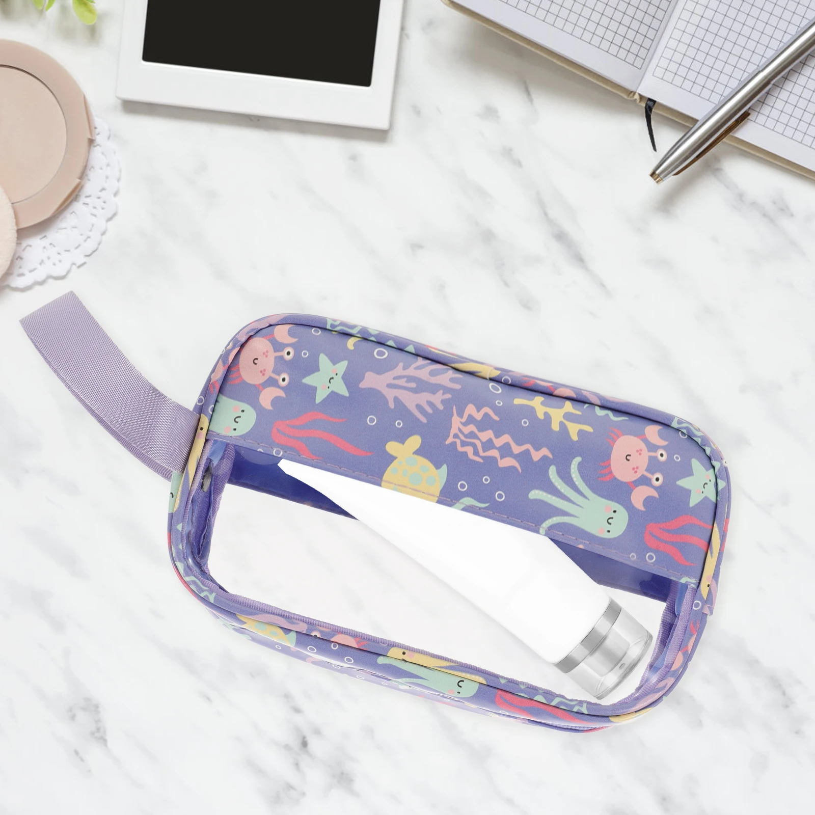Bag Travel Pouch Large Capacity PVC Handled Organizer Toiletry Storage Makeup Bag Organizer For Women
Bag Travel Pouch Large Capacity PVC Handled Organizer Toiletry Storage Makeup Bag Organizer For Women
