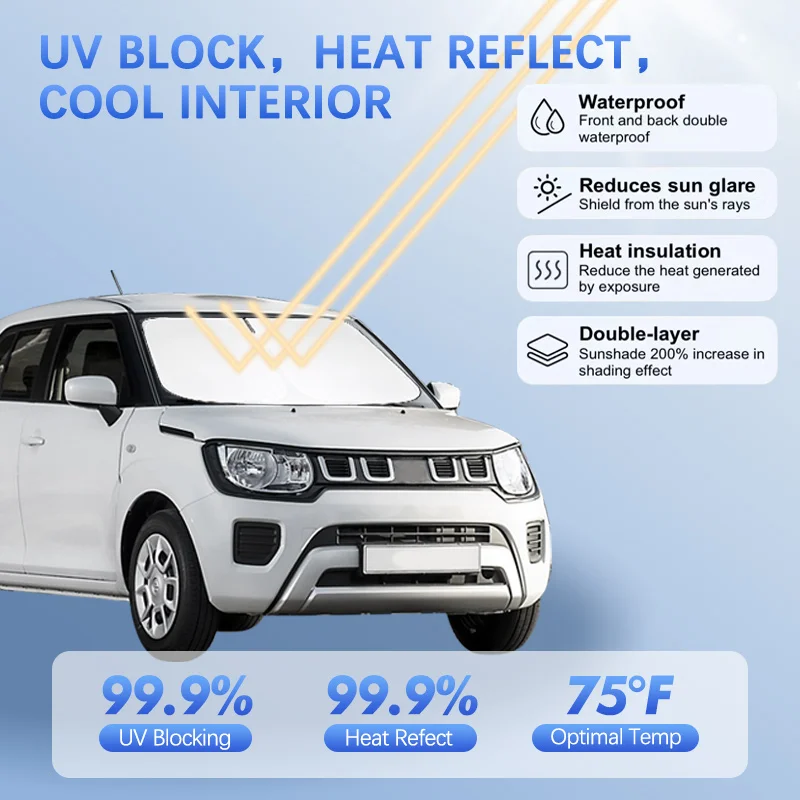 Car Windshield Sun Shade For Suzuki Ignis GL Hybrid AllGrip Sunshade Sun Visor Protector Blocks UV Rays Summer Car Accessories
Car Windshield Sun Shade For Suzuki Ignis GL Hybrid AllGrip Sunshade Sun Visor Protector Blocks UV Rays Summer Car Accessories