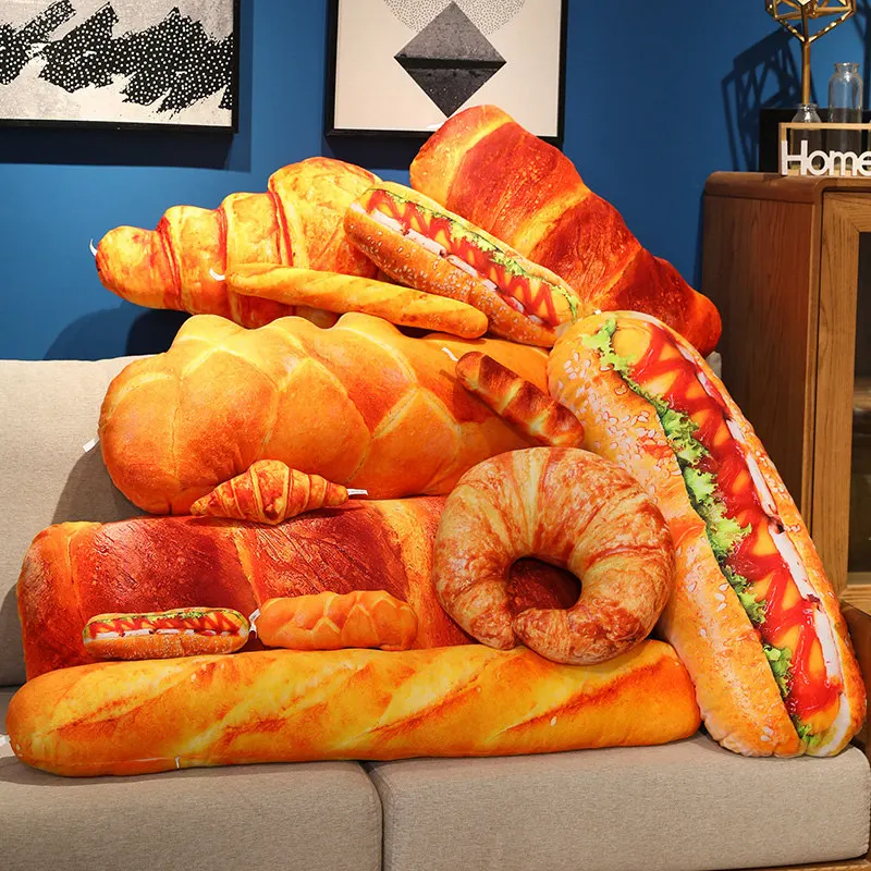 New Simulation French Bread Croissant Plush Pillow Stuffed Printing Images Food Plushie Party Decor Sleeping Companion Man Gift
New Simulation French Bread Croissant Plush Pillow Stuffed Printing Images Food Plushie Party Decor Sleeping Companion Man Gift