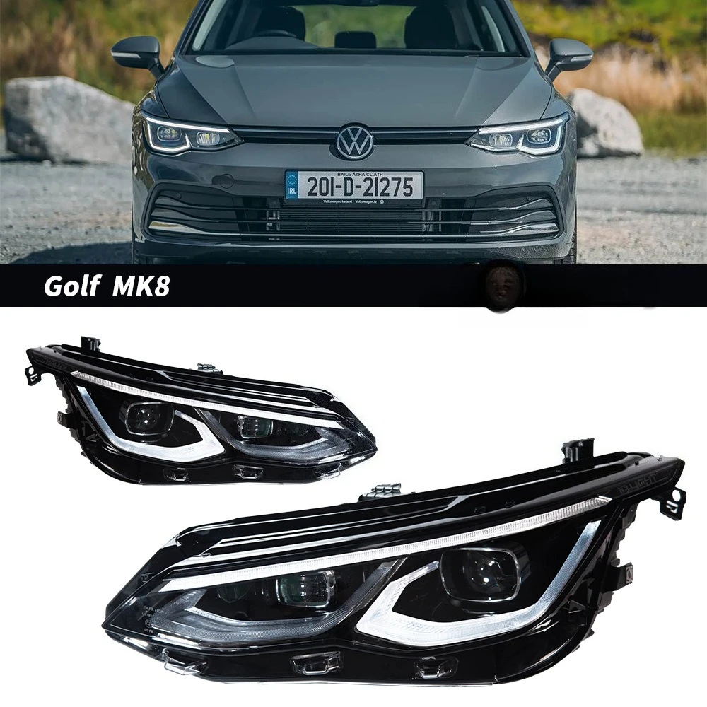 Suitable for 21-24 Volkswagen Golf 8 headlight assembly modified high-end LED MK8 Golf 8 lens light
Suitable for 21-24 Volkswagen Golf 8 headlight assembly modified high-end LED MK8 Golf 8 lens light