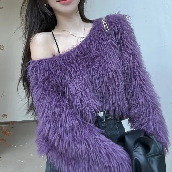 Wearing Set Soft Glutinous Sweater Women's Long Sleeve Top Autumn Winter Lazy Style Haima Knitted Sweater
Wearing Set Soft Glutinous Sweater Women's Long Sleeve Top Autumn Winter Lazy Style Haima Knitted Sweater