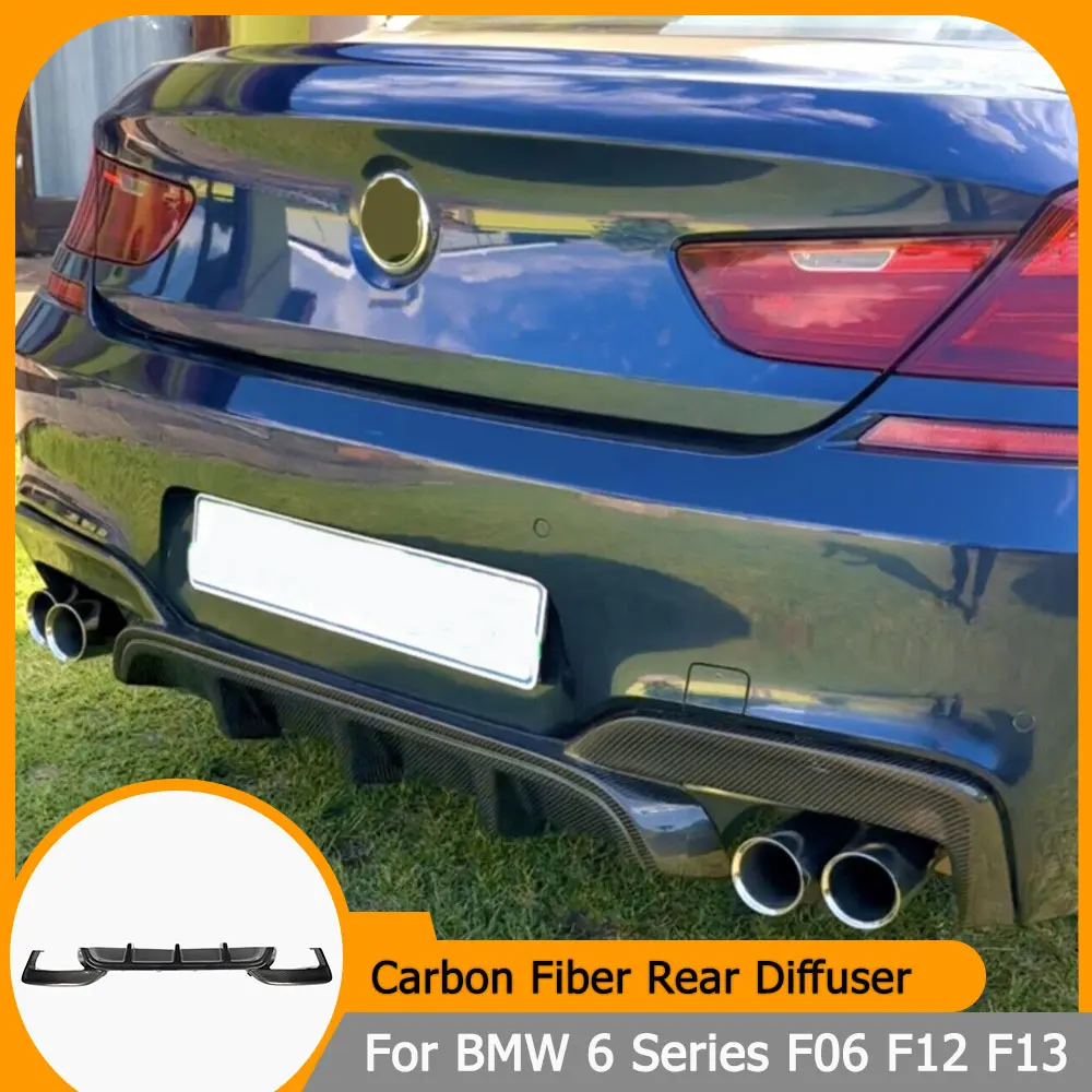 Car Rear Bumper Lip Diffuser Spoiler for BMW 6 Series F06 F12 F13 M6 M Sport M Tech 2012-2016 Carbon Fiber / FRP Black Diffuser
Car Rear Bumper Lip Diffuser Spoiler for BMW 6 Series F06 F12 F13 M6 M Sport M Tech 2012-2016 Carbon Fiber / FRP Black Diffuser