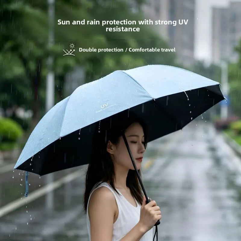 Automatic Folding Umbrella UV Protection Sunshade Rainproof Durable Black Glue Coating Wind Resistant Three Fold Home Use Umb...
Automatic Folding Umbrella UV Protection Sunshade Rainproof Durable Black Glue Coating Wind Resistant Three Fold Home Use Umb...