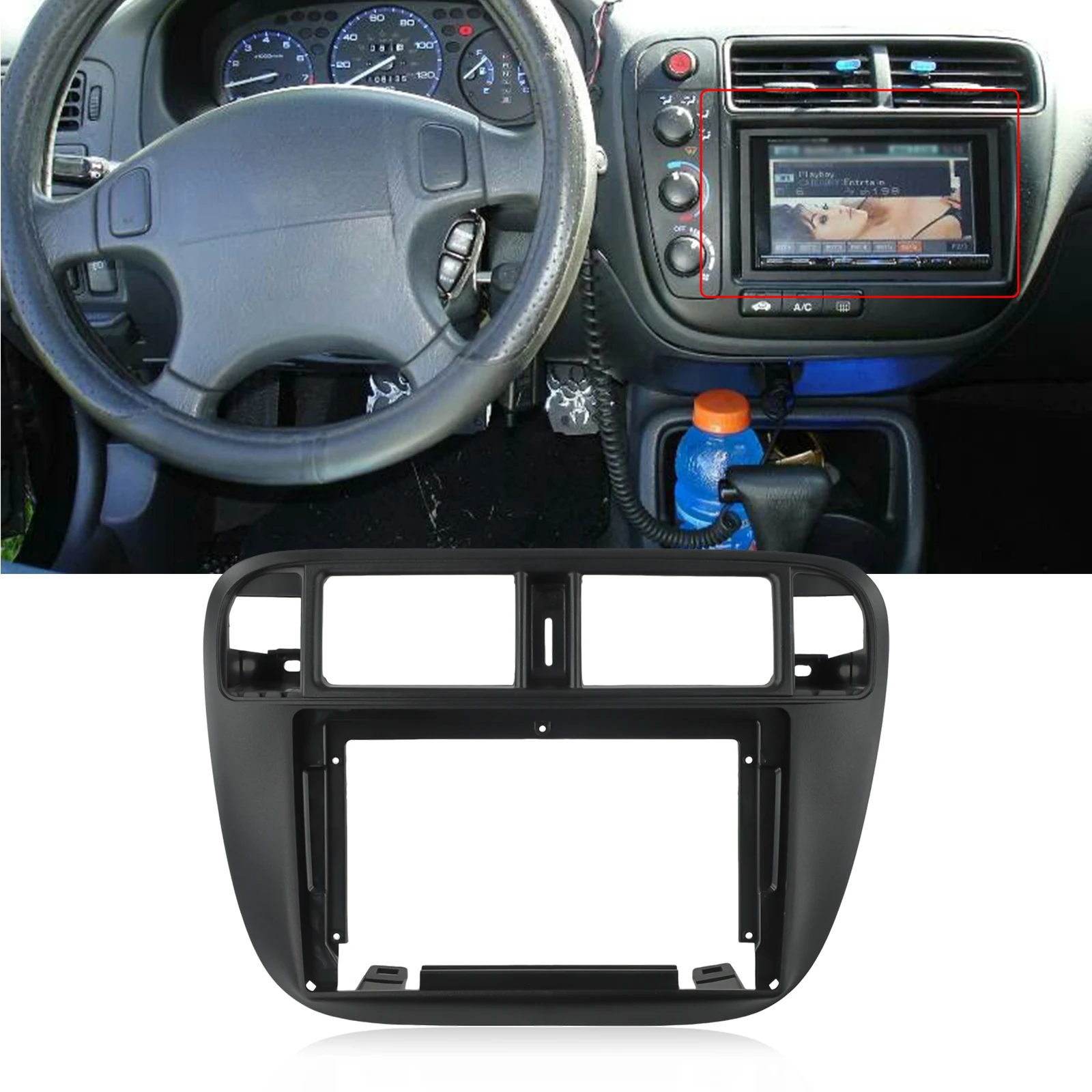 Protect and Beautify Your For Honda For Civic 1996 2001 with 9inch Car Radio Stereo Fascia Frame Panel Trim Matt Black
Protect and Beautify Your For Honda For Civic 1996 2001 with 9inch Car Radio Stereo Fascia Frame Panel Trim Matt Black