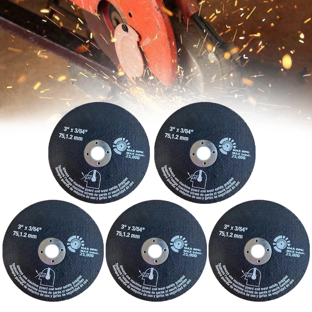 5pcs Cutting Disc 75mm Diameter 10mm Bore Fiber Circular Resin Saw Blade Grinding Wheel For Angle Grinder Abrasive Tools
5pcs Cutting Disc 75mm Diameter 10mm Bore Fiber Circular Resin Saw Blade Grinding Wheel For Angle Grinder Abrasive Tools