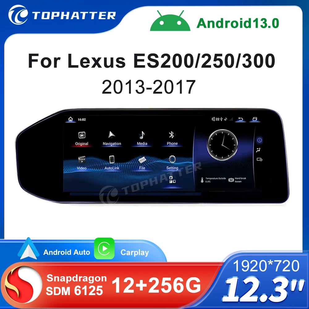Car Radio For Lexus ES ES200 ES250 ES300 2013-2017 Android13 Snapdragon 668S Auto Multimedia Video Player CarPlay Navigation GPS
Car Radio For Lexus ES ES200 ES250 ES300 2013-2017 Android13 Snapdragon 668S Auto Multimedia Video Player CarPlay Navigation GPS
