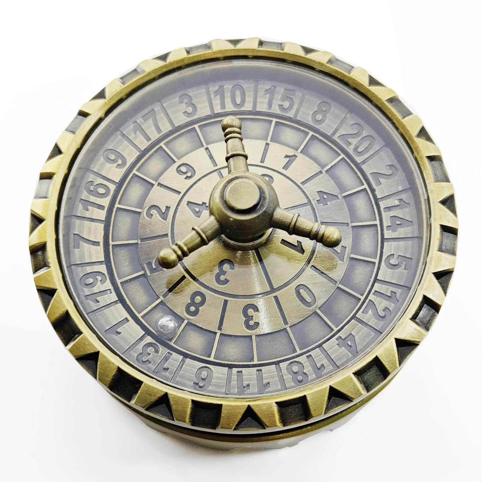 Metal 7-in-1 Roulette Dice Rotating Spinner Dice COC RPG Metal Gyro Dices for Dungeons & Dragons D&D RPG Dice Player
Metal 7-in-1 Roulette Dice Rotating Spinner Dice COC RPG Metal Gyro Dices for Dungeons & Dragons D&D RPG Dice Player