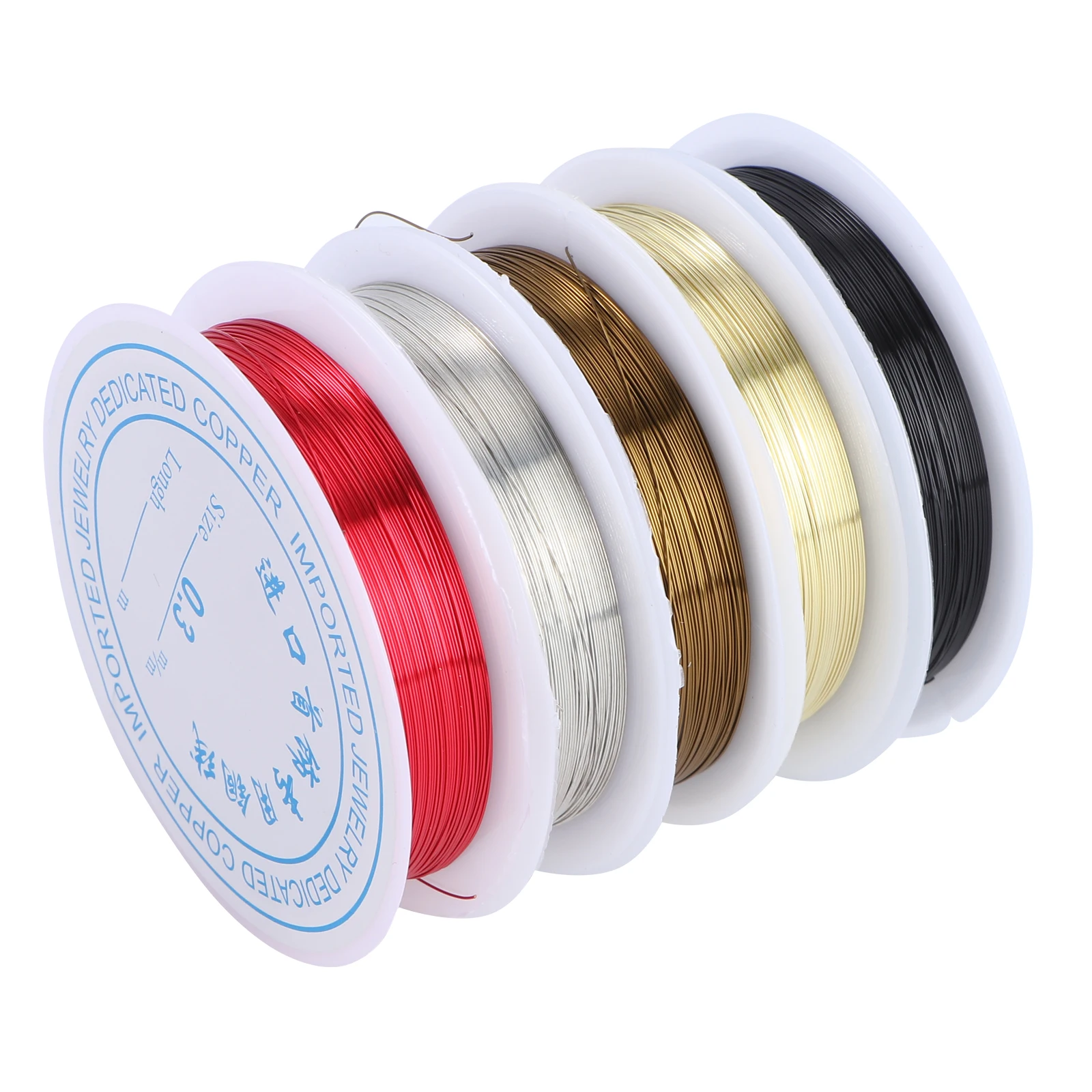 5pcs 5 Rolls 26 Gauge Copper Wire Material for Jewelry Making Beading Supplies Craft Projects Accessories Components
5pcs 5 Rolls 26 Gauge Copper Wire Material for Jewelry Making Beading Supplies Craft Projects Accessories Components