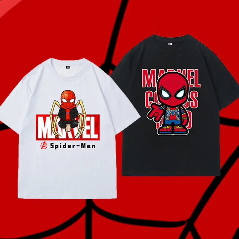 Летняя футболка с мультяшным принтом Marvel, красивая детская одежда из чистого хлопка, персонализированная одежда для родителей и детей
Летняя футболка с мультяшным принтом Marvel, красивая детская одежда из чистого хлопка, персонализированная одежда для родителей и детей