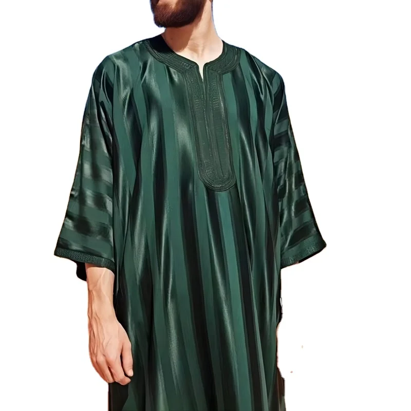 Wholesale 2025 Oem Moroccan Men's Thobes Muslim Embroidery Jubbah Islamic Clothing Arab Saudi Fashion Thawb Robe for Man
Wholesale 2025 Oem Moroccan Men's Thobes Muslim Embroidery Jubbah Islamic Clothing Arab Saudi Fashion Thawb Robe for Man
