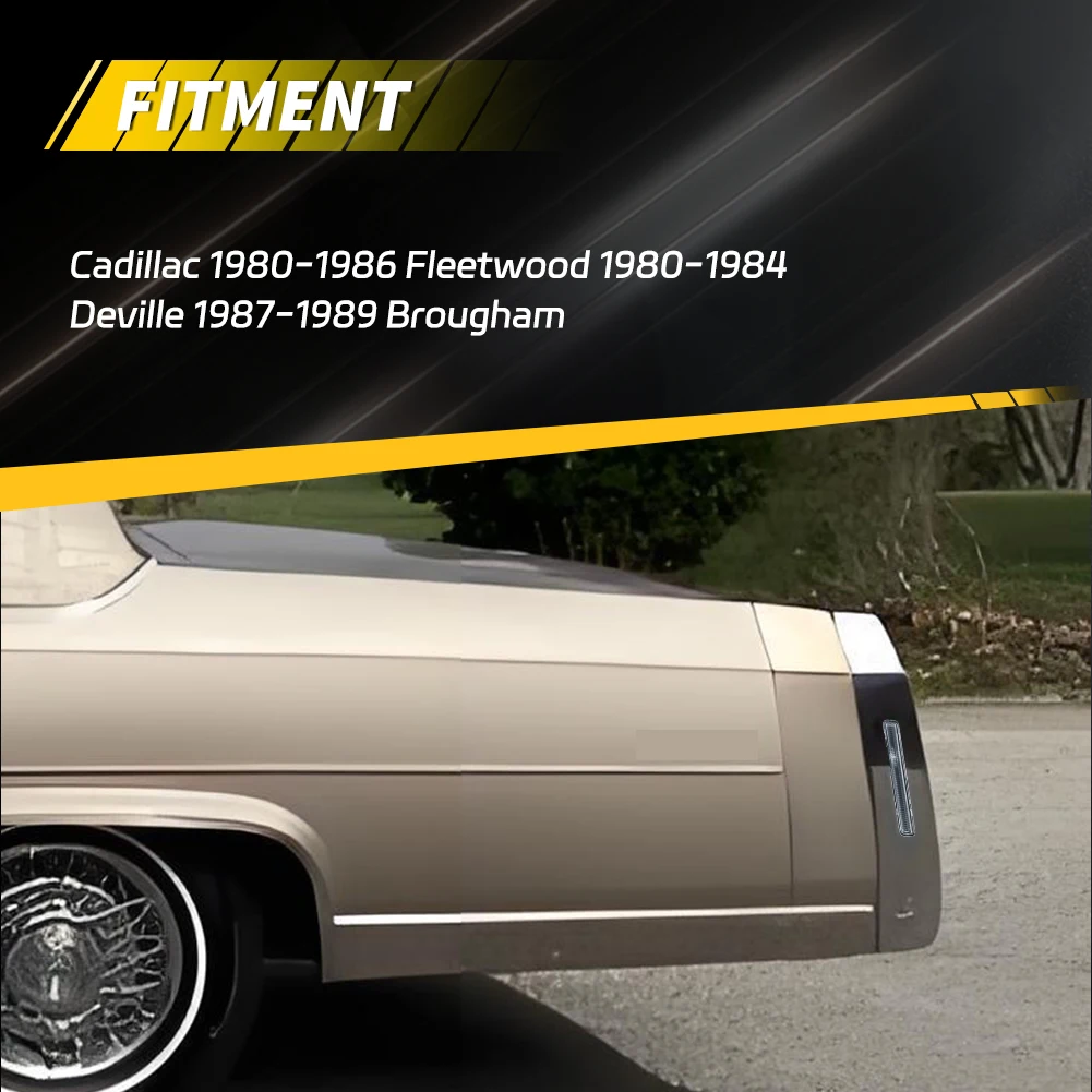 2PCS Rear Side Marker Light Fender Light Reflector Light Cover For 1980-1986 Cadillac Fleetwood 1980-1984 Deville 87-89 Brougham
2PCS Rear Side Marker Light Fender Light Reflector Light Cover For 1980-1986 Cadillac Fleetwood 1980-1984 Deville 87-89 Brougham