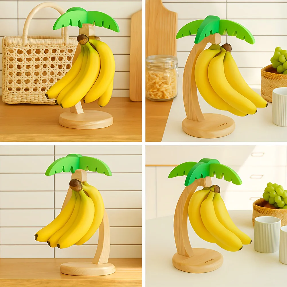 F2 Palm Tree Design Banana Holder Stand with Non-Slip Base Banana Hanger Stand Wooden Banana Holder for Kitchen Storage Display
F2 Palm Tree Design Banana Holder Stand with Non-Slip Base Banana Hanger Stand Wooden Banana Holder for Kitchen Storage Display