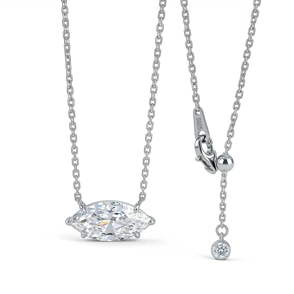 8x16MM Olive Shaped 5CT D Color VVS1 Moissanite Pendant Necklace S925 Sterling Silver Zircon for Woman Party Jewelry Gift
8x16MM Olive Shaped 5CT D Color VVS1 Moissanite Pendant Necklace S925 Sterling Silver Zircon for Woman Party Jewelry Gift