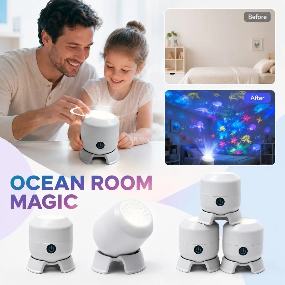 LED Ocean Wave Starry Projector Light USB Plug In 360 Rotating Dynamic Night Lamp Ambient Lighting for Home Bedroom Decor
LED Ocean Wave Starry Projector Light USB Plug In 360 Rotating Dynamic Night Lamp Ambient Lighting for Home Bedroom Decor