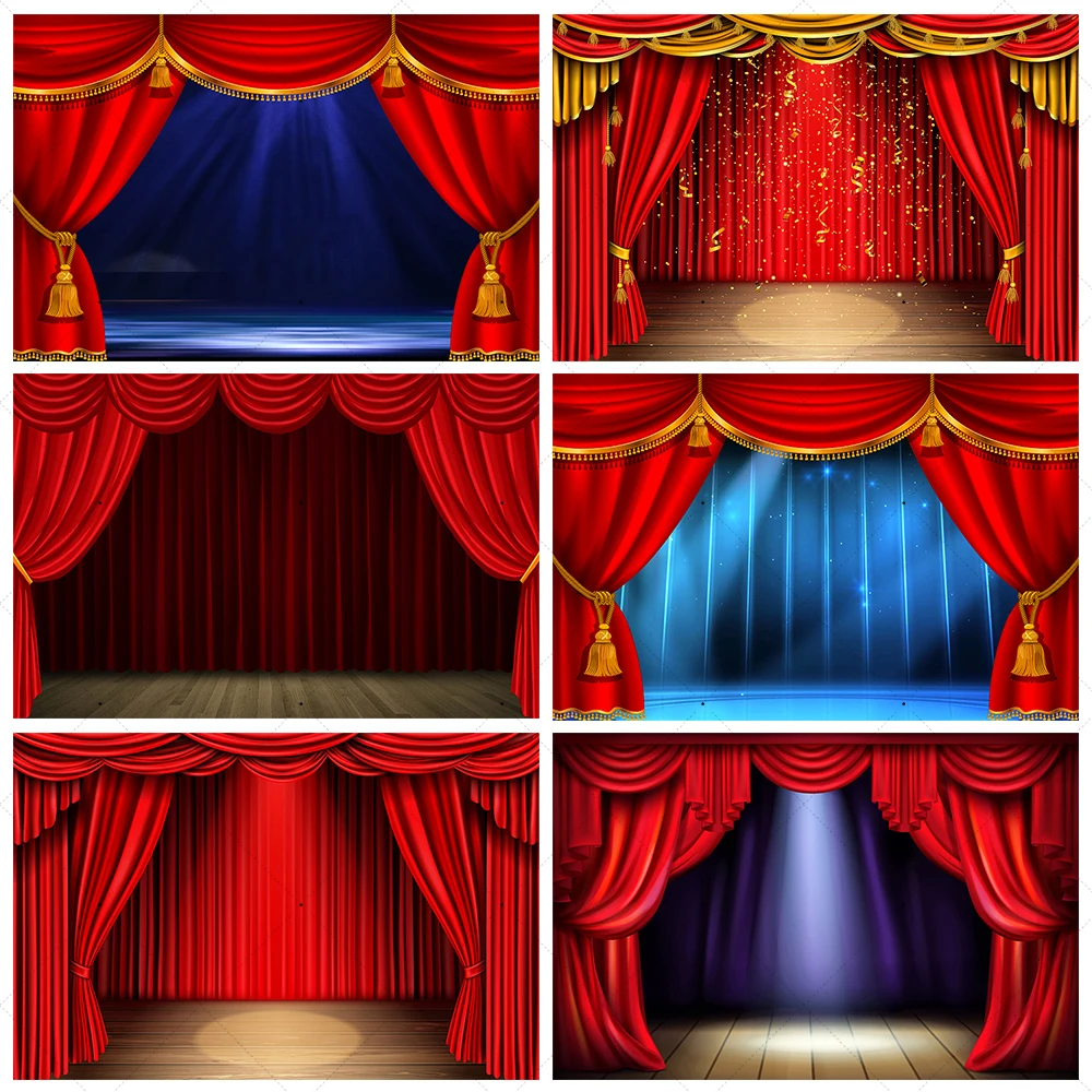 Red Curtain Stage Backdrop Theater Perform Decor Banner Red Blue Photography Background Birthday Party Decor Photo Studio Props
Red Curtain Stage Backdrop Theater Perform Decor Banner Red Blue Photography Background Birthday Party Decor Photo Studio Props