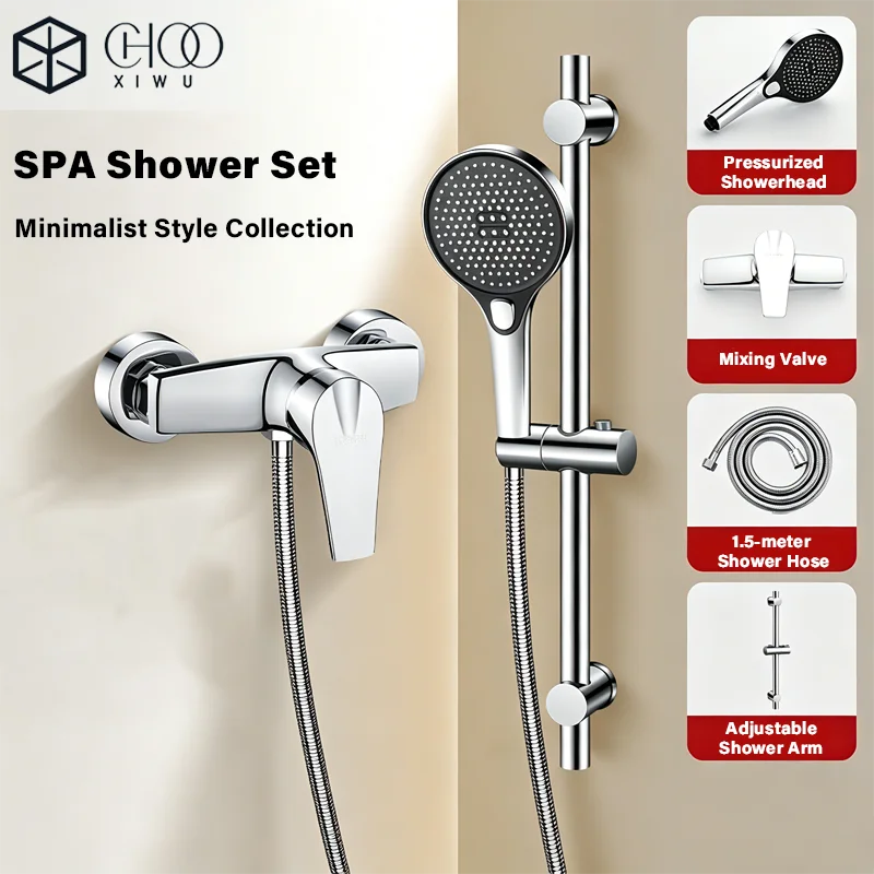 Mixing Valve for Hot and Cold Water Faucets and Showerheads, Bathroom Bathtub, Reinforced Body
Mixing Valve for Hot and Cold Water Faucets and Showerheads, Bathroom Bathtub, Reinforced Body