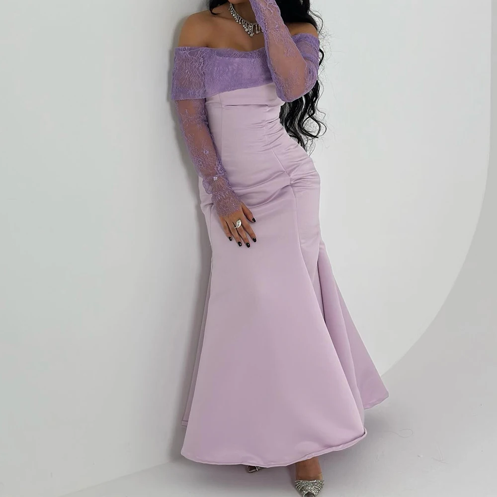 Customized Exquisite Lace Contrast Color Boat Neck Ankle Length Mermaid платье вечернее Satin Off The Shoulder Ruched Vestidos D
Customized Exquisite Lace Contrast Color Boat Neck Ankle Length Mermaid платье вечернее Satin Off The Shoulder Ruched Vestidos D