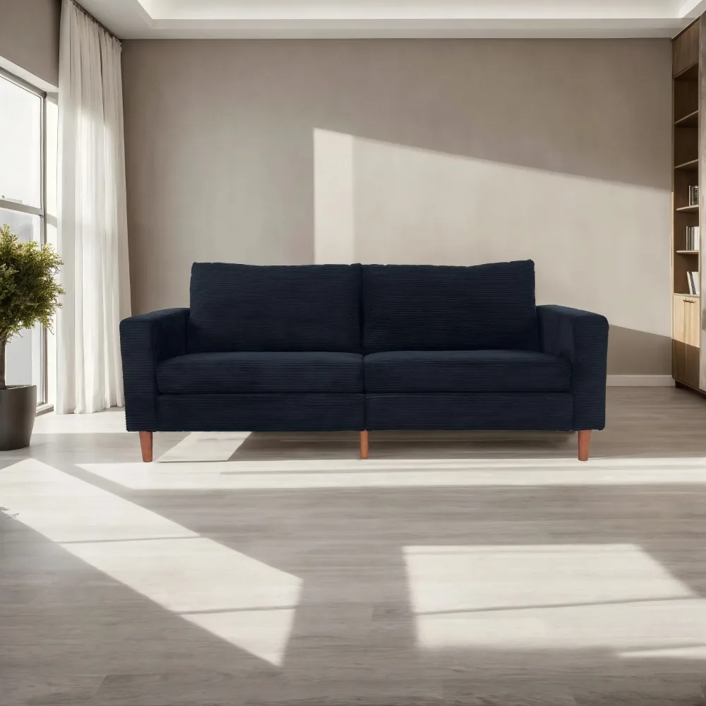 Black Corduroy, Modern Style Solid Color Sofa, Multi-Person Sofa, Suitable For Living Room And Office, Living Room Sofas
Black Corduroy, Modern Style Solid Color Sofa, Multi-Person Sofa, Suitable For Living Room And Office, Living Room Sofas