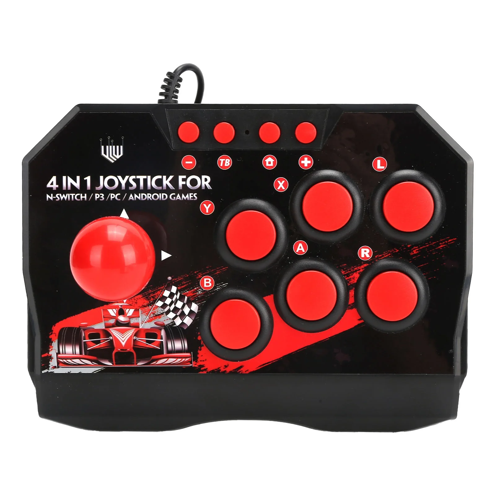 Arcade Fight Stick Wired Arcade Joystick Arcade Games Accessories for Switch/PC/PS3
Arcade Fight Stick Wired Arcade Joystick Arcade Games Accessories for Switch/PC/PS3