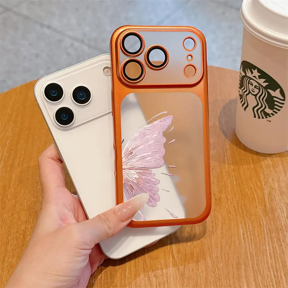 Pink butterfly pattern electroplated PC frosted phone case suitable for iPhone 17 16 15 14 13 12 11 Pro/Max/Plus anti drop
Pink butterfly pattern electroplated PC frosted phone case suitable for iPhone 17 16 15 14 13 12 11 Pro/Max/Plus anti drop