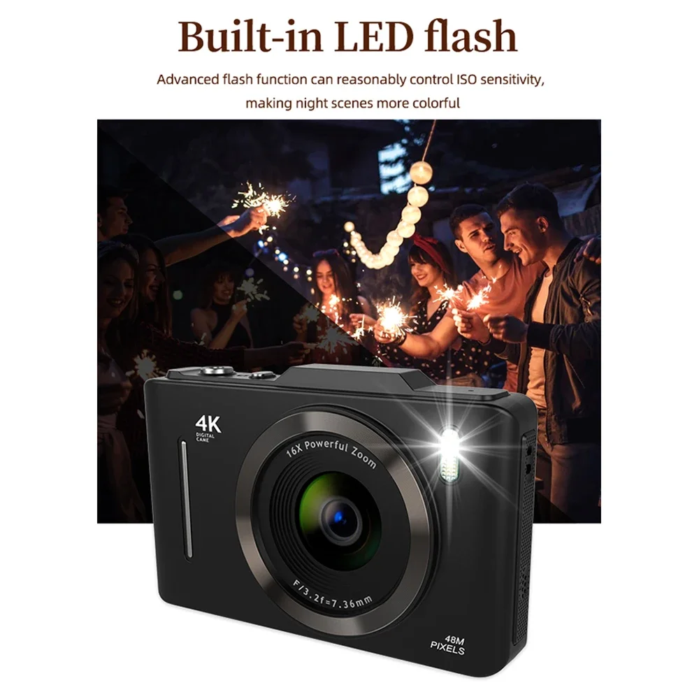 Youth Memory Keeper! 4K Camera 16X Zoom - 48MP HD 1080P Compact for Girls Boys, Beginner Camera with 32G Card
Youth Memory Keeper! 4K Camera 16X Zoom - 48MP HD 1080P Compact for Girls Boys, Beginner Camera with 32G Card