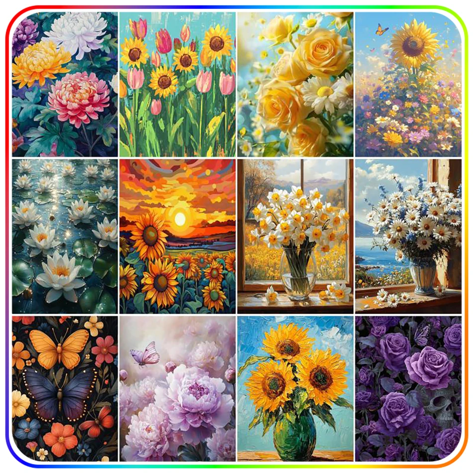 SDOYUNO Stitch Diamond Painting Rhinestones Colorful flowers Diamond Art Kit Diamond Art Accessories Diamond Mosaic Drill Craft
SDOYUNO Stitch Diamond Painting Rhinestones Colorful flowers Diamond Art Kit Diamond Art Accessories Diamond Mosaic Drill Craft