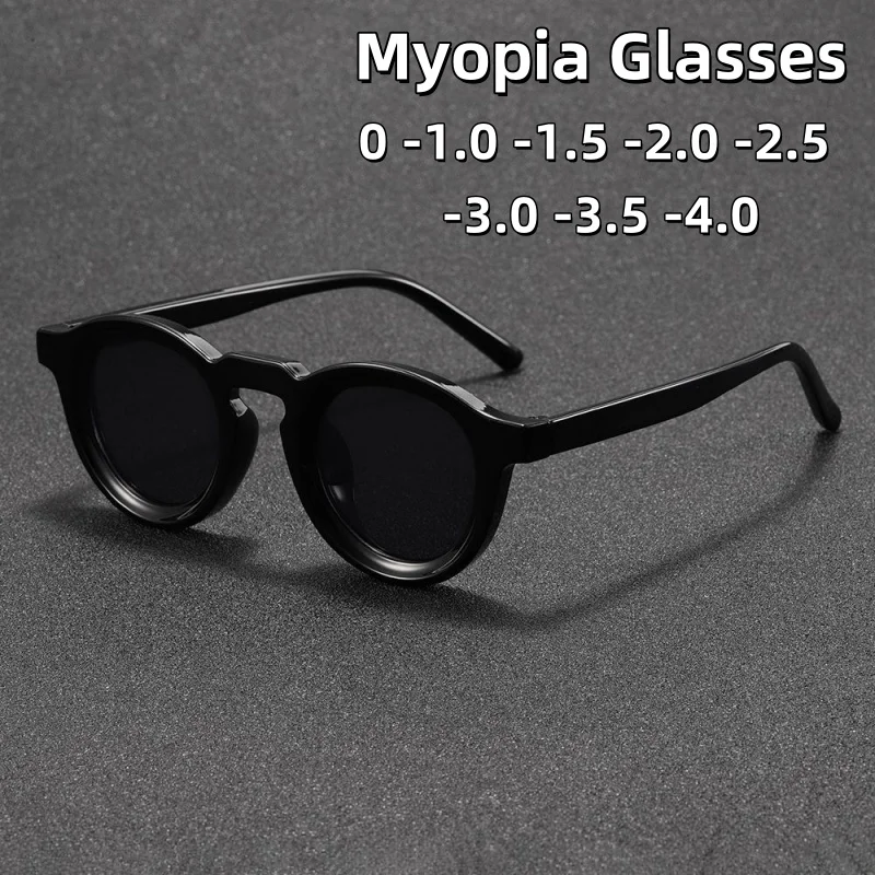 New Retro Round Small Frame Myopia Sunglasses Men's and Women's Fashion Trend UV Resistant Glasses Diopter To -4.0
New Retro Round Small Frame Myopia Sunglasses Men's and Women's Fashion Trend UV Resistant Glasses Diopter To -4.0