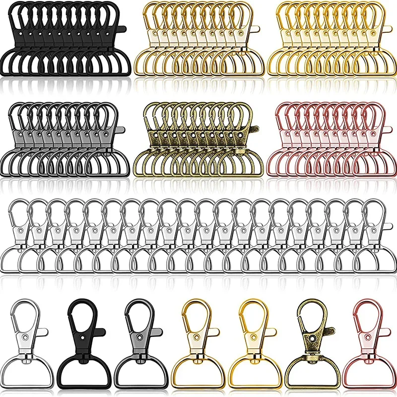 5Pcs Swivel Clasp Hooks D Ring Key Chain Clip Hooks Lobster Claw Clasp Lanyard Hardware for DIY Craft Keychain Lanyard Making
5Pcs Swivel Clasp Hooks D Ring Key Chain Clip Hooks Lobster Claw Clasp Lanyard Hardware for DIY Craft Keychain Lanyard Making