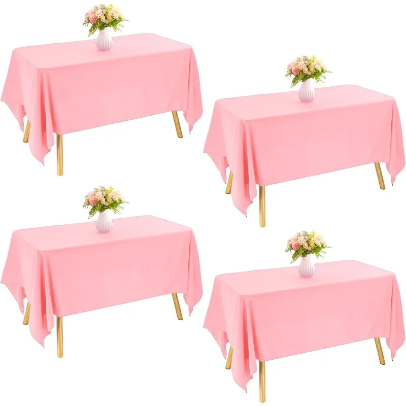 4 Pack Rectangle Tablecloth 60x102 Inch Pink Washable Polyester Table Cover for Wedding Dining Table Buffet Parties Banquet
4 Pack Rectangle Tablecloth 60x102 Inch Pink Washable Polyester Table Cover for Wedding Dining Table Buffet Parties Banquet