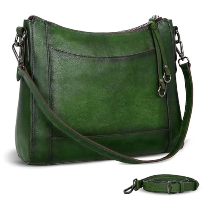 Crossbody bags for women: genuine leather shoulder purse in brown, medium hobo satchel with adjustable strap and spacious inter
Crossbody bags for women: genuine leather shoulder purse in brown, medium hobo satchel with adjustable strap and spacious inter