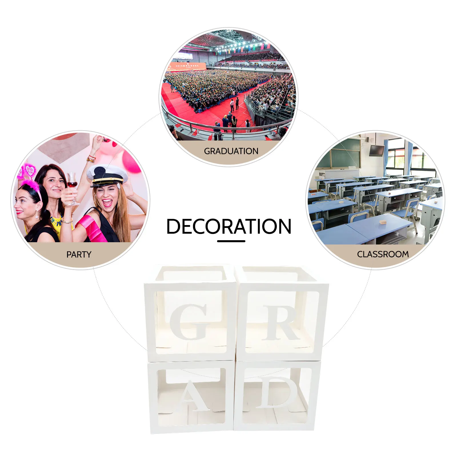 4pcs Balloon Boxes High Quality Paper Safe Graduation Party Decorations Photo Props Compact Fill
4pcs Balloon Boxes High Quality Paper Safe Graduation Party Decorations Photo Props Compact Fill