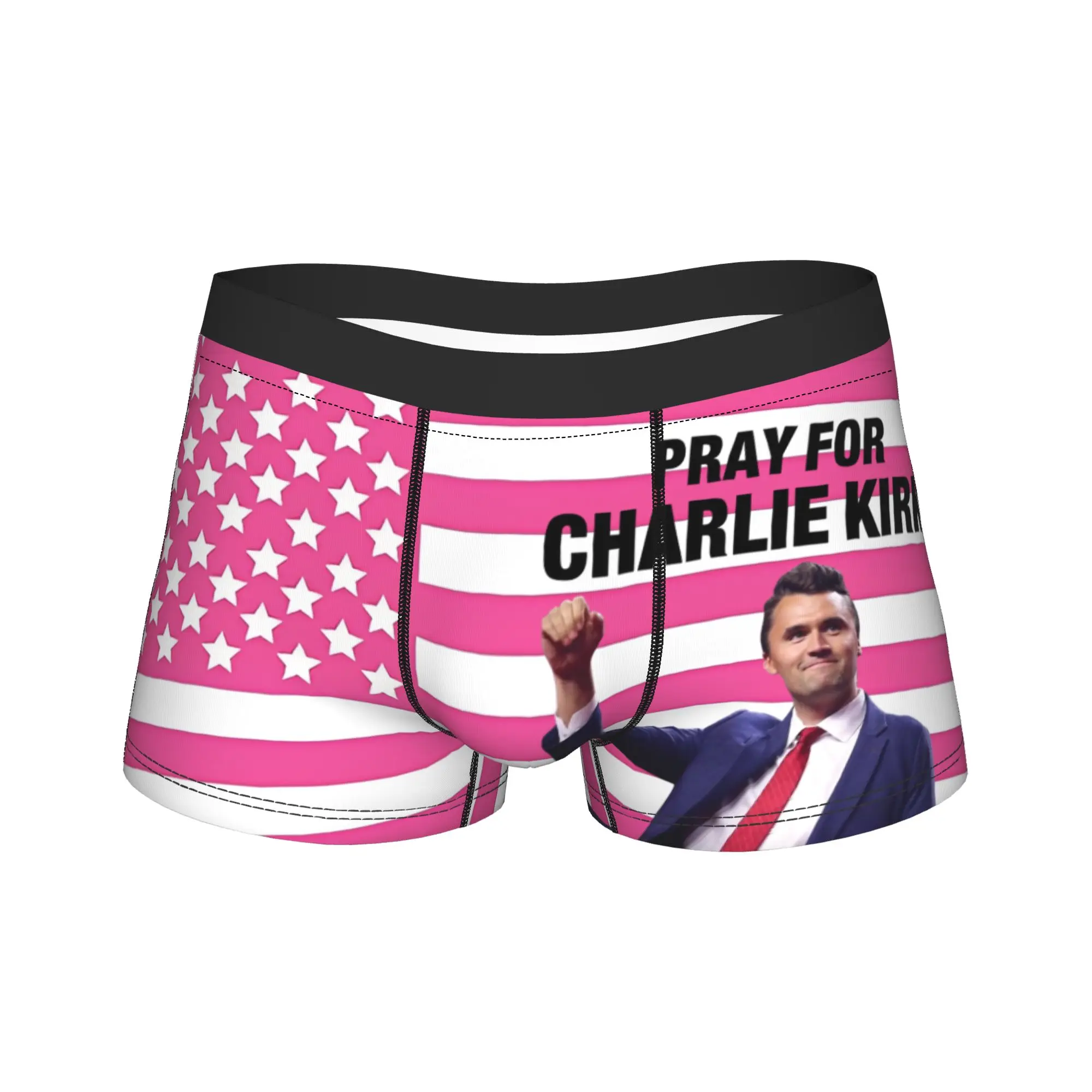 Men's Pink American Flag Charlie Kirk Underwear Funny Boxer Briefs Shorts Panties Male Soft Underpants S-XXL
Men's Pink American Flag Charlie Kirk Underwear Funny Boxer Briefs Shorts Panties Male Soft Underpants S-XXL