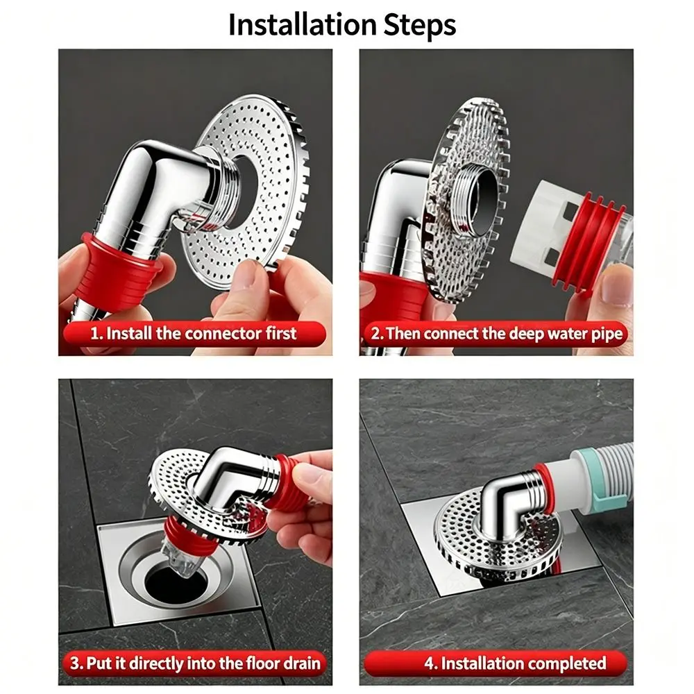 Plastic Floor Drain Tee Connector Quick Installation Anti-Odor Sewer Drain Connector Multi Functional
Plastic Floor Drain Tee Connector Quick Installation Anti-Odor Sewer Drain Connector Multi Functional