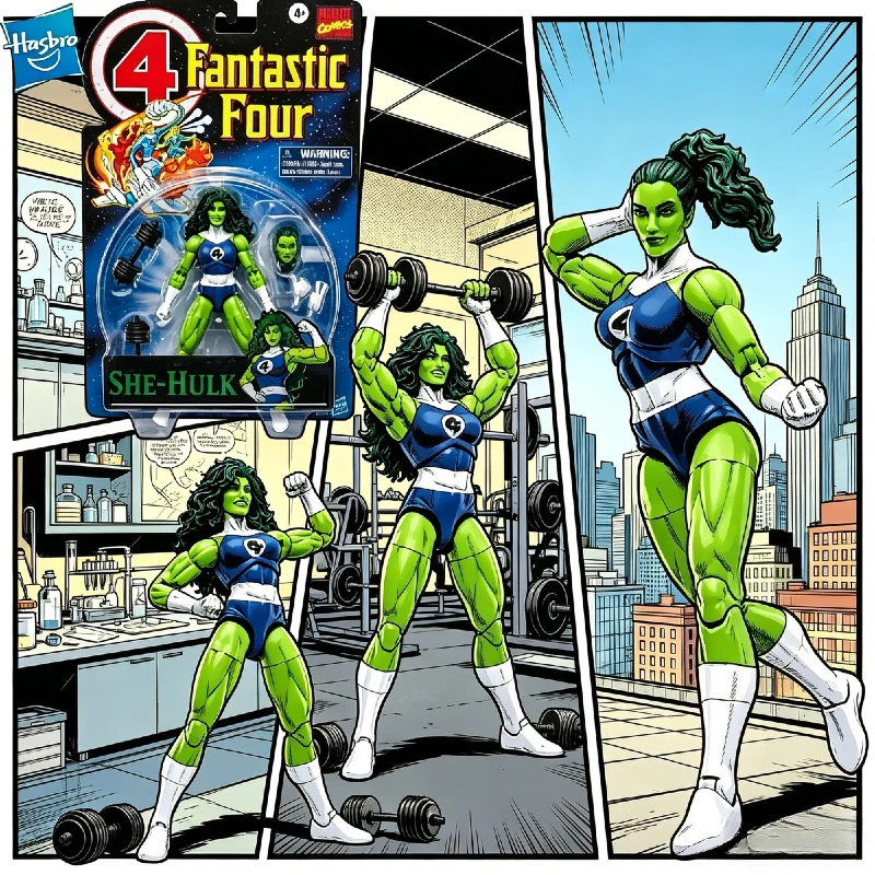 【IN STOCK】 Hasbro Fantastic Four Vintage Comic She-Hulk Articulated Collectible Action Figure Original Toy Ornament Gift
【IN STOCK】 Hasbro Fantastic Four Vintage Comic She-Hulk Articulated Collectible Action Figure Original Toy Ornament Gift