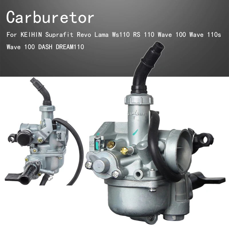 PZ19B 19mm Motorcycle Carburetor For KEIHIN Suprafit Revo Lama Ws110 RS110 Wave100 110s 100R DASH DREAM110
PZ19B 19mm Motorcycle Carburetor For KEIHIN Suprafit Revo Lama Ws110 RS110 Wave100 110s 100R DASH DREAM110