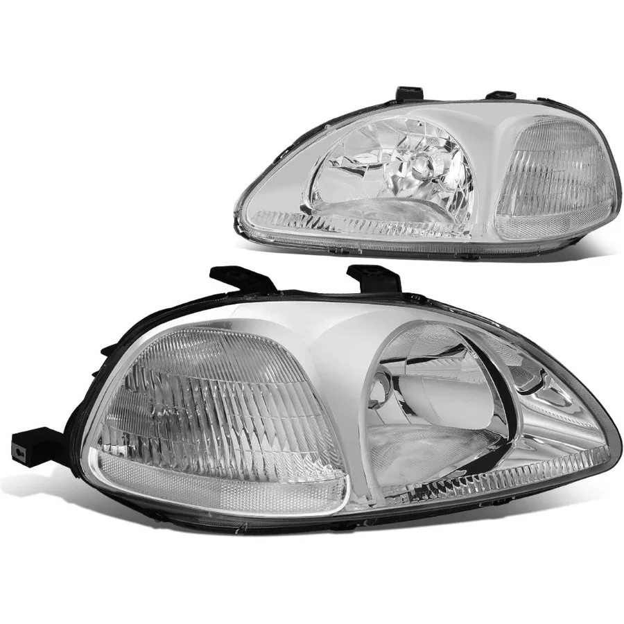 Pair Headlight Assembly Compatible With 19961998 Honda Civic Chrome Clear Design for Enhanced Visibility and Stylish Exterior A
Pair Headlight Assembly Compatible With 19961998 Honda Civic Chrome Clear Design for Enhanced Visibility and Stylish Exterior A