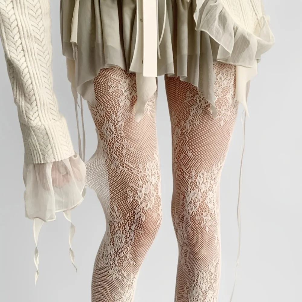 2026 Lace Flower Bottomed Stockings Women Gothic White Mesh Hollowed Pantyhose Floral Rattan Stocking Classic Sexy Lace Tights
2026 Lace Flower Bottomed Stockings Women Gothic White Mesh Hollowed Pantyhose Floral Rattan Stocking Classic Sexy Lace Tights
