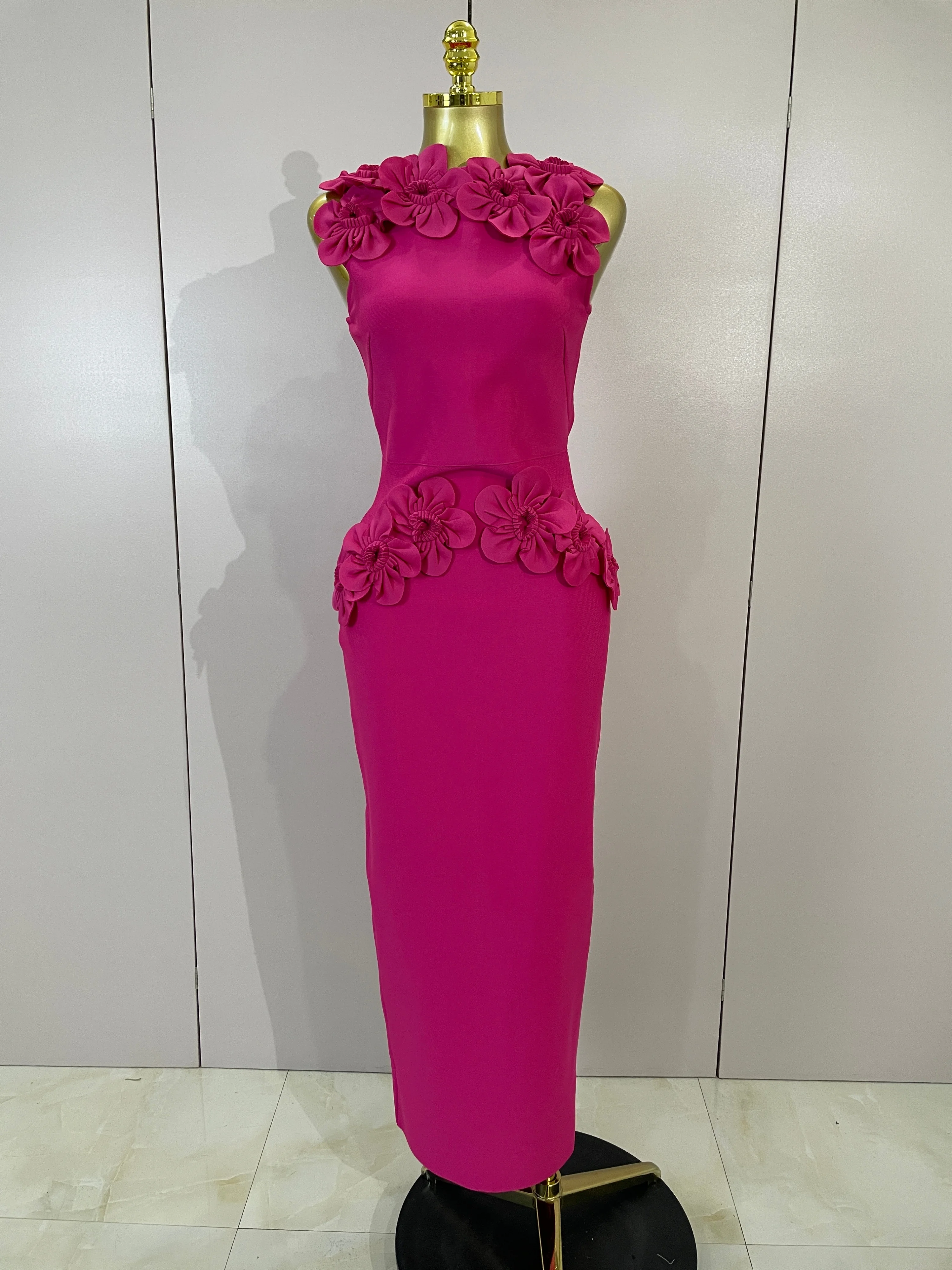 Women 3D Flowers Sexy Sleeveless Long Bodycon Bandage Dress Knitted Celebrity Elegant Evening Luxury Club Party Wedding Dresses
Women 3D Flowers Sexy Sleeveless Long Bodycon Bandage Dress Knitted Celebrity Elegant Evening Luxury Club Party Wedding Dresses
