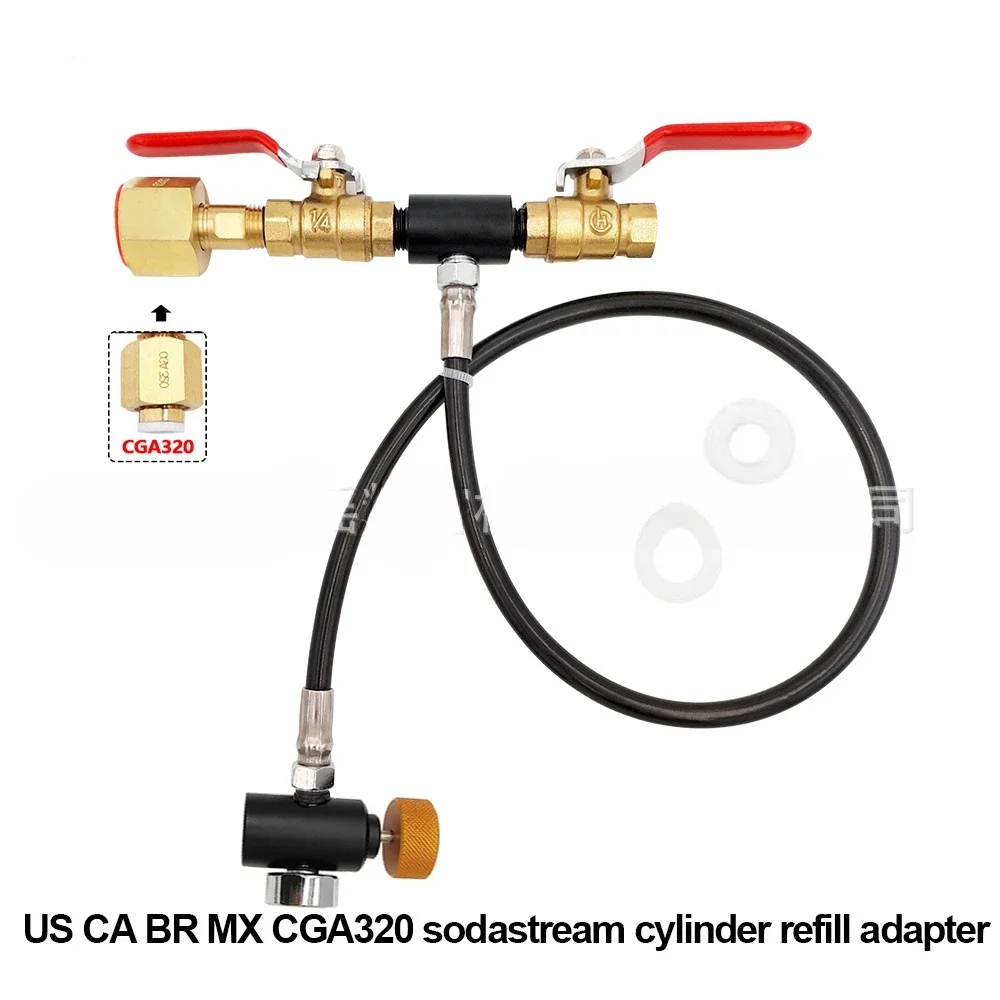 Soda water machine Sparkling water machine Gas cylinder inflation tube CO2 large bottle filling small bottle through the trachea
Soda water machine Sparkling water machine Gas cylinder inflation tube CO2 large bottle filling small bottle through the trachea
