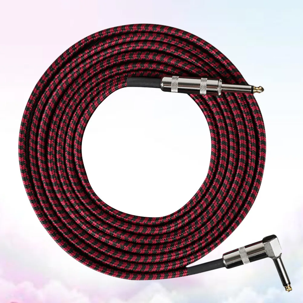 1Pcs Guitar Audio Cable 6m Long Professional Tinned Copper Core Anti-Break Coil Design Noise Reduction Guitar Line Wire
1Pcs Guitar Audio Cable 6m Long Professional Tinned Copper Core Anti-Break Coil Design Noise Reduction Guitar Line Wire