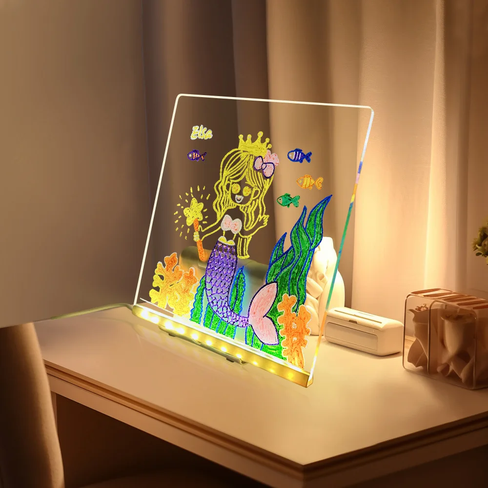 LED Drawing Transparent Board Drawing Educational Toys Gifts Adjustable Ambient Light Suitable for Children
LED Drawing Transparent Board Drawing Educational Toys Gifts Adjustable Ambient Light Suitable for Children