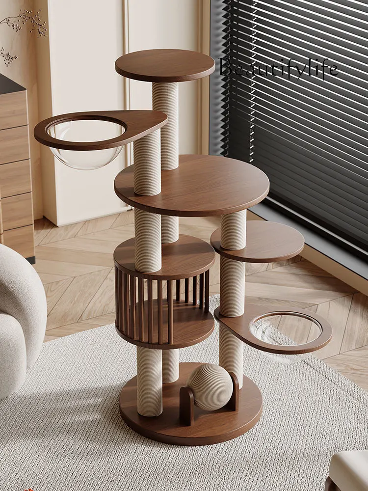 The cat climbing frame is integrated and universal in all seasons. It does not occupy a special jumping platform for big cats
The cat climbing frame is integrated and universal in all seasons. It does not occupy a special jumping platform for big cats