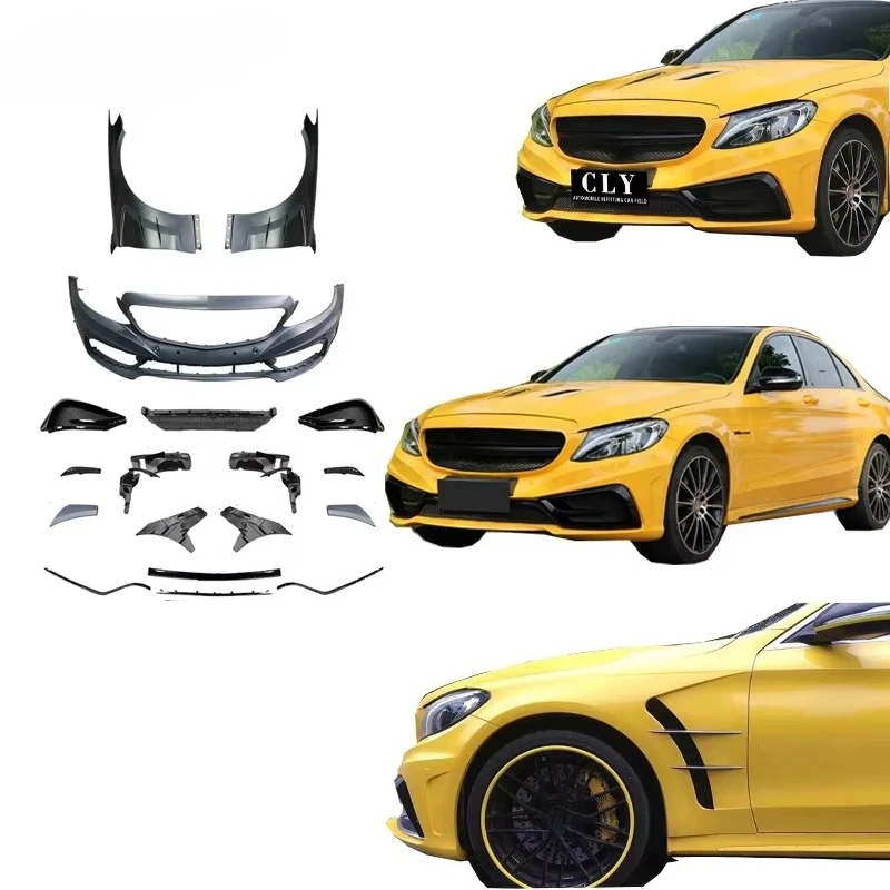W205 Car Front Bumper GT Fenders for C Class W205 Upgrade Carlson Style C180 C200 C260 C300 W205 2015-2021
W205 Car Front Bumper GT Fenders for C Class W205 Upgrade Carlson Style C180 C200 C260 C300 W205 2015-2021