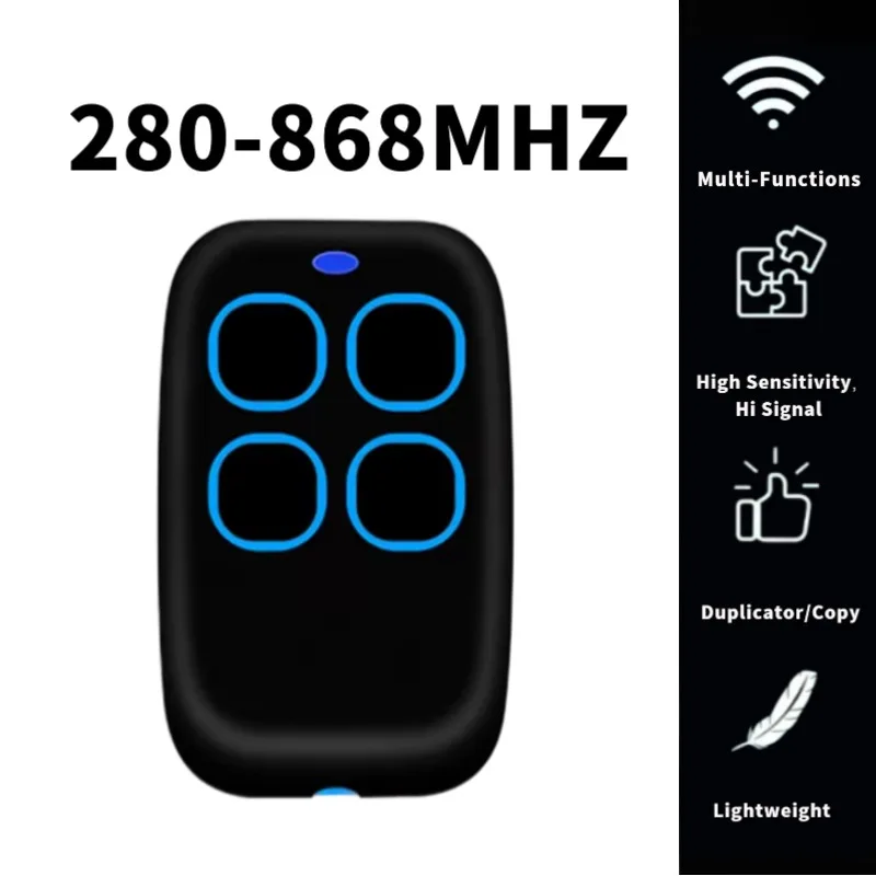 Multi-Frequency 280-868m Remote Control Duplicator Compatible with Top432Natop432Evtop432Ee Garage Door Remote Duplicator, Door
Multi-Frequency 280-868m Remote Control Duplicator Compatible with Top432Natop432Evtop432Ee Garage Door Remote Duplicator, Door
