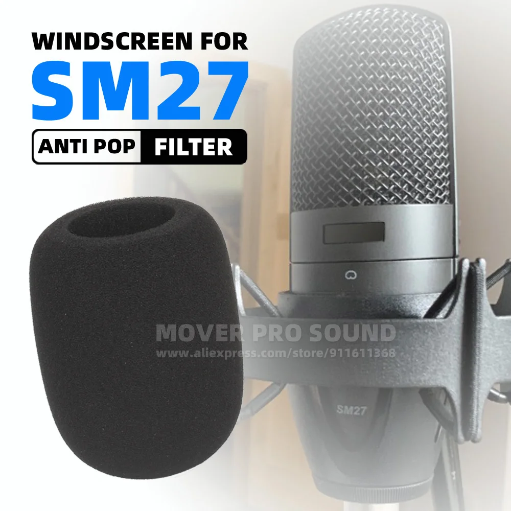 For SHURE SM 27 SM27 Windscreen Sponge Mic Windproof Shield Foam Microphone Anti Noise Pop Filter Windshield Recording Screen
For SHURE SM 27 SM27 Windscreen Sponge Mic Windproof Shield Foam Microphone Anti Noise Pop Filter Windshield Recording Screen