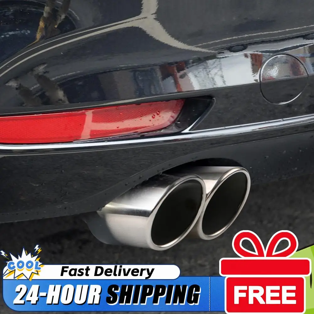 Car Exhaust Muffler Tip Stainless Steel Tail Pipe Muffler Dual Outlet Exhaust Tailpipe Tip Car Modification Parts
Car Exhaust Muffler Tip Stainless Steel Tail Pipe Muffler Dual Outlet Exhaust Tailpipe Tip Car Modification Parts