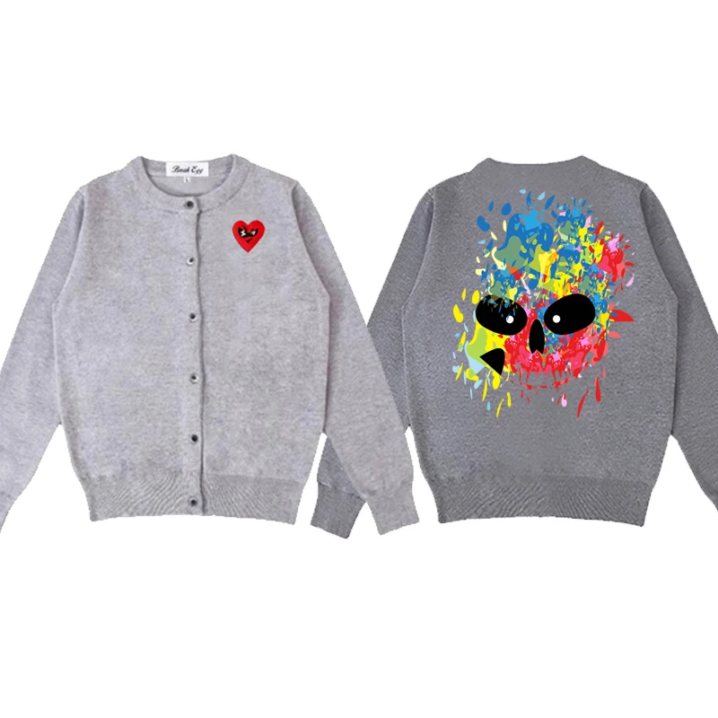 Colorful Skull Graphic Printing Women Cardigan Cotton Cute Red Glasses Heart Embroidery O-Neck Single Breasted Autumn Sweater
Colorful Skull Graphic Printing Women Cardigan Cotton Cute Red Glasses Heart Embroidery O-Neck Single Breasted Autumn Sweater